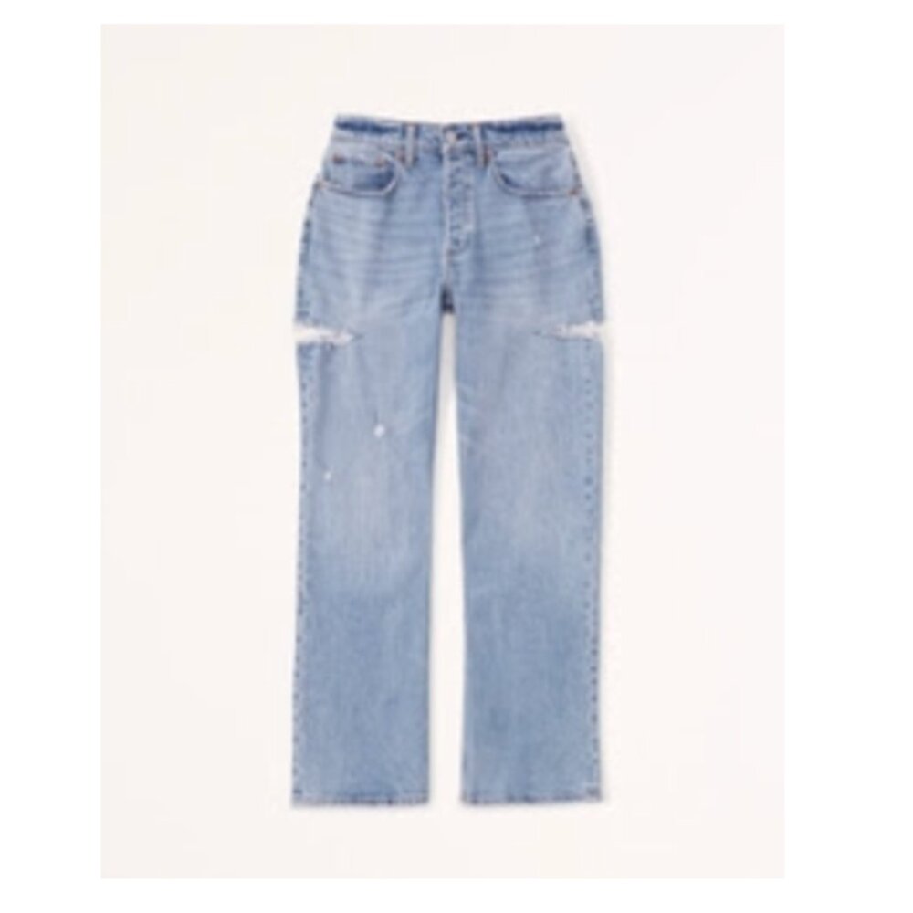 Abercrombie & Fitch Curve Love Low Rise 90s Baggy Jeans Size 31L